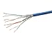Monoprice Cat7 7ft Blue Patch Cable Double Shielded (S/FTP) 26AWG 10G Pure Bare Copper Snagless RJ45 Entegrade Series Ethernet Cable