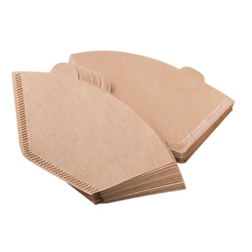 YQNISCU 200 filtros de café de cono sin blanquear, papel desechable for cafeteras de goteo y máquinas de espresso, filtración de alta eficiencia y uso de accesorios de repuesto