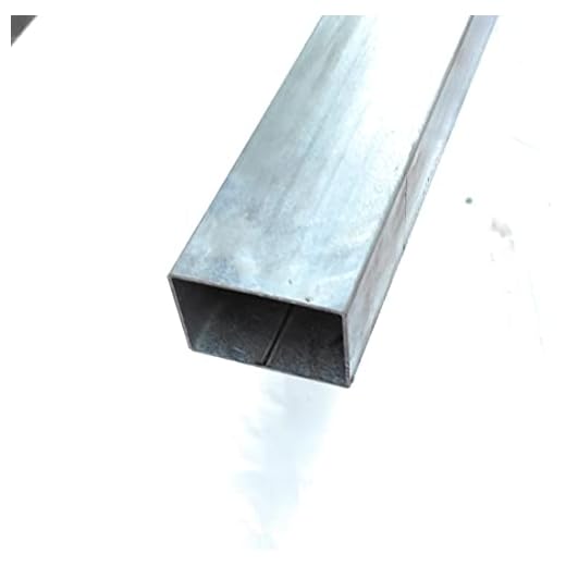 Tubo hierro galvanizado rectangular 60x40 en 1,5 mm. (LONGITUD 1,5 METROS)