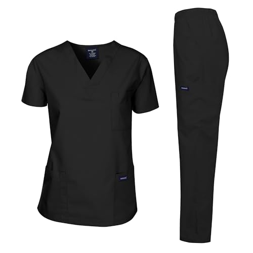 Dagacci Medical Uniform Womens and Mens Scrub Set Unisex Medical