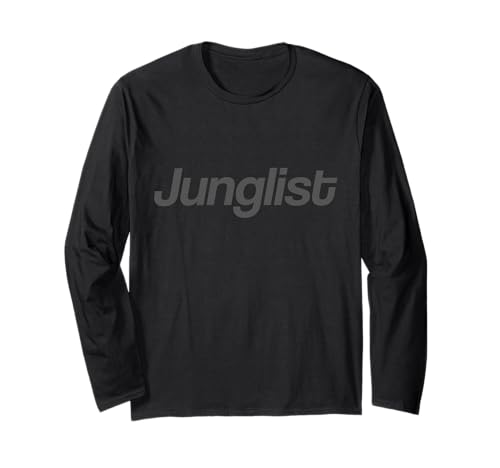 Junglist DNB Minimalist - DJ con batteria e basso Music Raver Lover Maglia a Manica