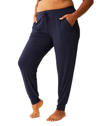 Image of Kindred Bravely Everyday Maternity Lounge Jogger Pants for Postpartum | Soft stretchy sweatpants with pockets and adjustable waistband. Breathable lightweight bottoms with relaxed fit for pregnancy