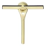 gold fensterwerkzeuge Größe: 22.5x22cm. Feixunfan Duschwischer Glasreiniger Badezimmer-Glasbürste Scraping Haushaltsreinigung Fensterwerkzeug for Auto Badezimmer für Badezimmer Spiegel wischer (Color : Gold, Size : 22.5x22cm)