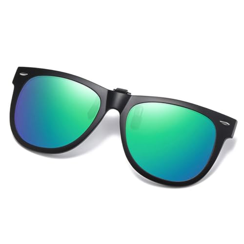 Image of Polarized Clip-on Sunglasses Over Prescription Glasses Anti-Glare UV Protection Flip-up Sun Glasses