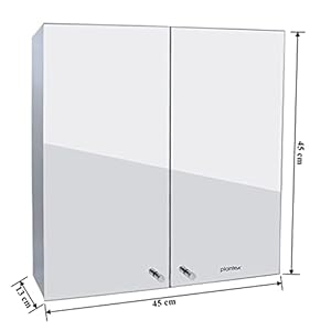 Planet Platinum 304 Stainless Steel Bathroom Mirror Cabinet with Double Door/Bathroom Accessories (18 x 18 Inches) Planet Platinum 304 Stainless Steel Bathroom Mirror Cabinet with Double Door/Bathroom Accessories (18 x 18 Inches)