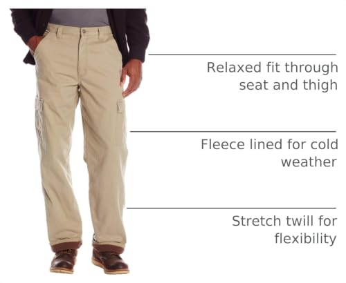 Image of Wrangler Authentics Men's Fleece Lined Cargo Pant