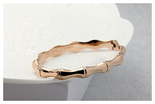 Pulseras para Mujer, Pulseras y brazaletes de Acero Inoxidable para Mujer, joyería de Moda Rosa, Regalos para Amigas, Color
