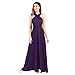 Produktbild Damen Abendkleid Transformer Maxi Cocktail Wrap Cabrio Multi Way Floor Long Formal Kleid, Violett / Eggplant Purple, Mittel