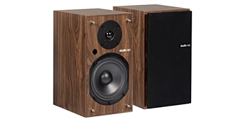 Studio Lab SLB 102A Noyer – Enceinte sans Fil HiFi (la Paire) - Les Beatles, Paul McCartney, John Lennon, RIngo Starr, George Harrison Studio Lab SLB 102A Noyer - Enceinte sans Fil HiFi (la Paire)
