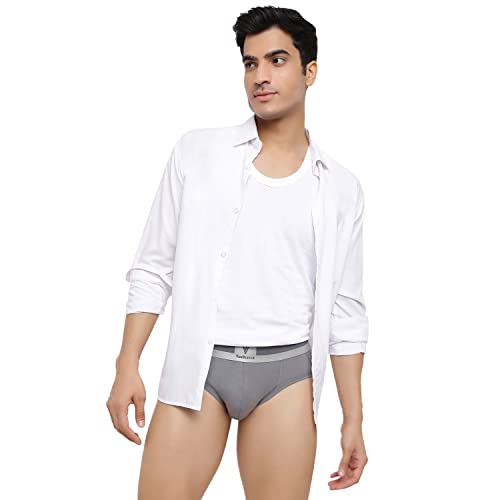 Image of Van Heusen Men Colour Fresh Briefs - Pima Cotton Stretch - Ultra Soft, Solid