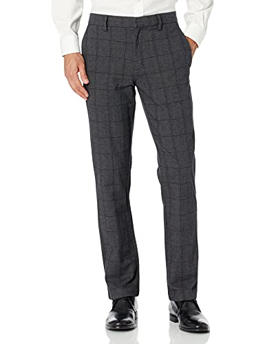 Amazon Brand - Goodthreads Men s Straight-Fit Modern Stretch Chino Pant, Black Herringbone Windowpane, 32W x 31L