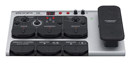 Zoom V6 Vocal Processor with Harmony, Effects, 40 Presets, Looper, and SGV-6 Shotgun Mic + SR360 Dynamic Stereo Headphones, Cables & Fibertique Cleaning Cloth