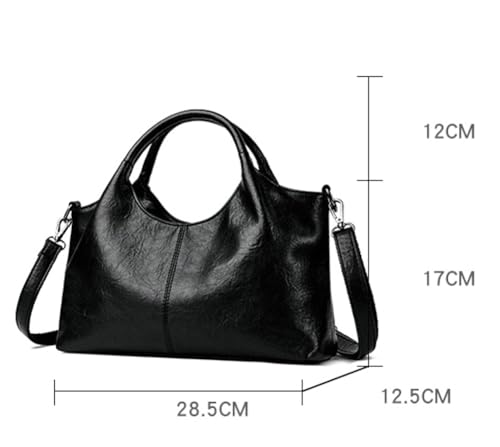 PU Leather Crossbody Bag Women Commuting Satchel Trendy Tote Purse Travel Shopping4