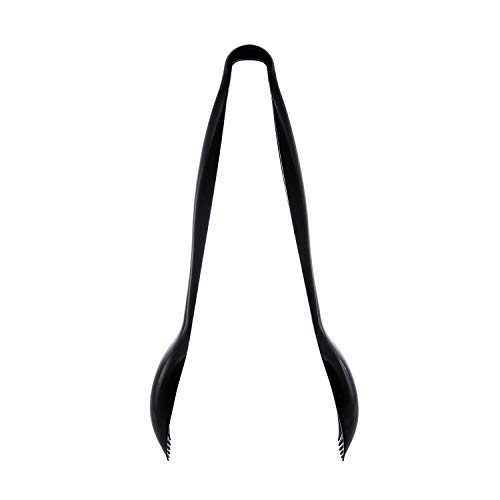 Party Essentials Plastic Serving Tongs, 3-Count, Black