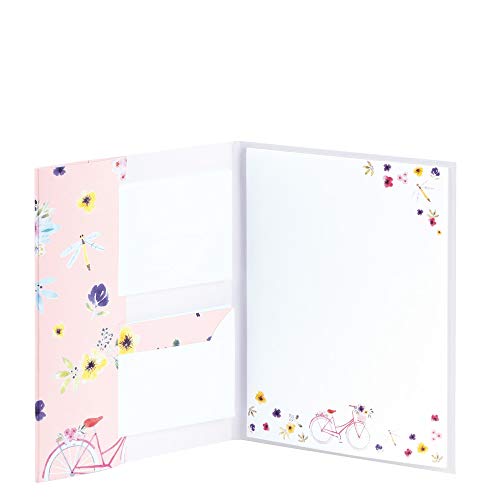 Rössler Briefpapier mit Umschlag | Briefpapier Set | Motivpapier | 10 Briefpapier edel | 10 Briefumschläge | 260 x 12 x 200 mm | 1 Stück | Motiv: Flower Ride