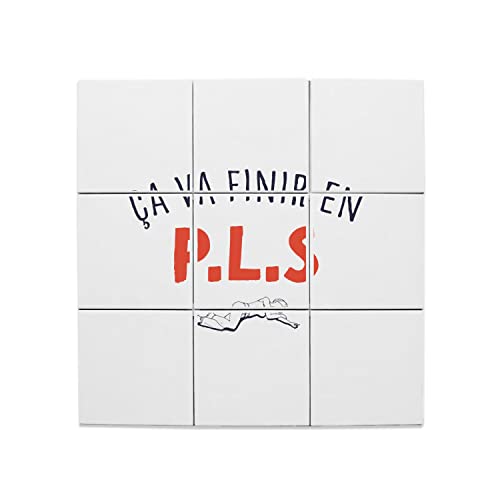 Carreaux céramique 15,2 x 15,2 cm lot de 9 pièces décoration humour fête alcool