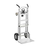 Cosco 3-in-1 Aluminum Hand Truck/Assisted Hand Truck/Cart w/ flat free wheels