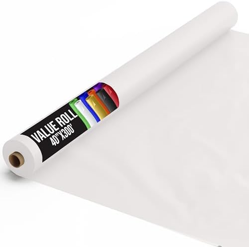 Exquisite Basic white plastic table cover roll for table staging