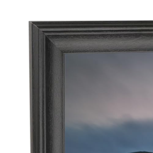 ASXBMIJO 18x36 inch Picture Frame Solid Wood Black Suitable for Panoramic Photo Frame Posters Painting Group Photo Puzzle (A23B1836)