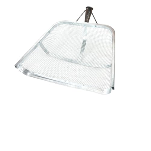 Passoire à sable - Grand outil de jardinage - 46 x 36 cm - Léger et ergonomique - Tamis efficace pour tamiser le sol, les plantes, le désherbage - Passoire fine en acier inoxydable (sans