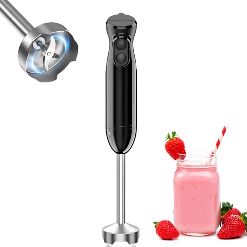 Bonsenkitchen Pürierstab, Stabmixer Elektrischer, 1000W Pürierstab Edelstahl, 2 Geschwindigkeiten,...