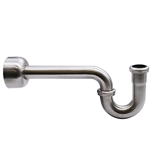 Westbrass D400-1-07 P-Trap, Satin Nickel, 1 Pack - Image 3