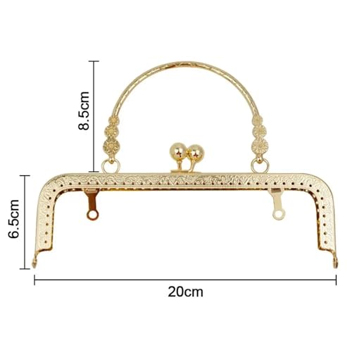 Fermoir à baiser rétro de 20cm pour offrir un objet artisanal fait main unique