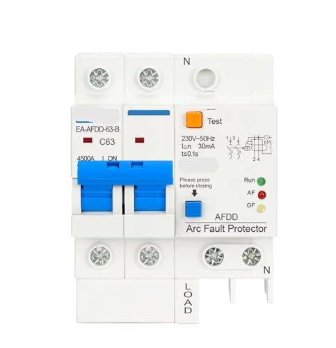 Protector de arco eléctrico e interruptor diferencial trifásico de 125A con protección 3P+N 4