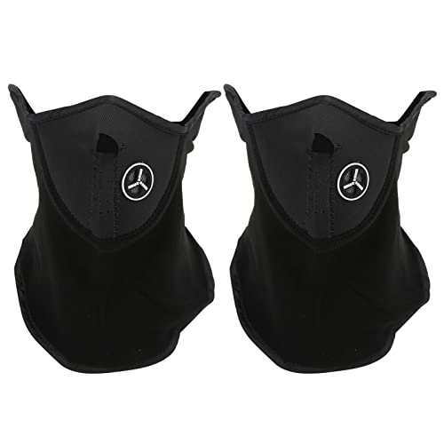 Windproof Half Face Mask for Motorcycle Outdoor Skiing Winter Cycling Anti Dust Blue (Black)