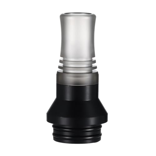 WratryParts 810 Tips 9 Holes Long Drip Tip Prevent Eliquid Mouthpieces For RTA RDA Subohm Tank (Black Gray)