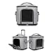 Bothyi Cat Carrier with Universal Wheels Telescopic Handle Portable Handbag Pet Rolling Carrier for Large Cats Puppy Camping Outdoor, Gray