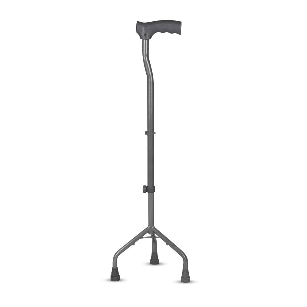 Vissco Medipedic L Shape Tripod Stick for Physically Challeged, Light Weight & Adjustable Height (Grey)-picture-10