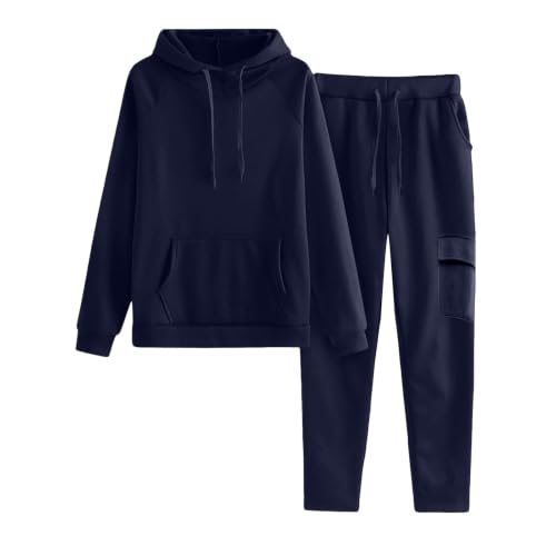 Traje de casa para mujer ideal en otoño e invierno con cómodos pantalones cargo monocolor 5