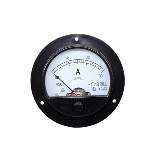 Ampèremètre analogique 65C5 à cadran rond pour surveiller l'intensité CC sans pile
