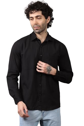 Casual Men's Cotton Shirt Button Down Shirts for Men Long Sleeve Untucked Business Dress Fashion Beach Tops