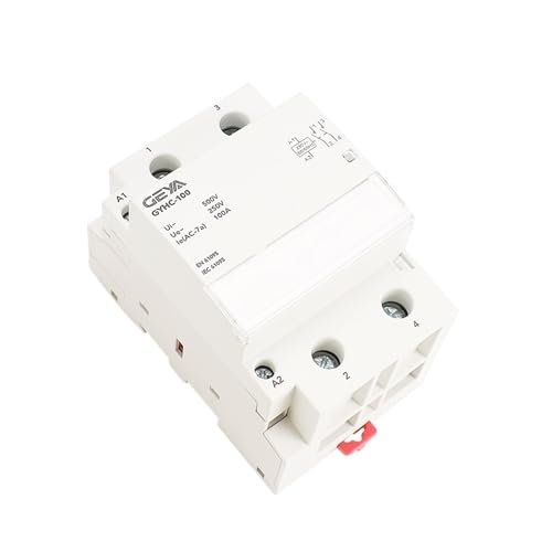 Contacteur modulaire AC 100A 2P 230V pour rail Din de tableau électrique domestique