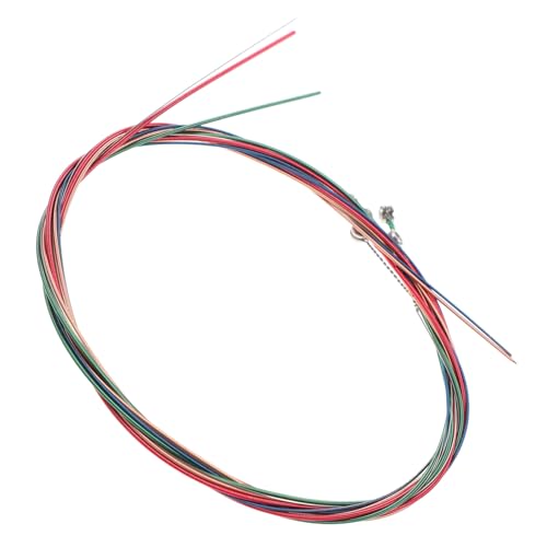 HANABASS 6pcs Replaceable Guitar Strings Folk Acoustic Metal Strings for Electric Guitar Sound and Robust Performance Musicians