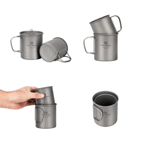 COOK'N'ESCAPE チタン マグカップ アウトドアマグカップ セ