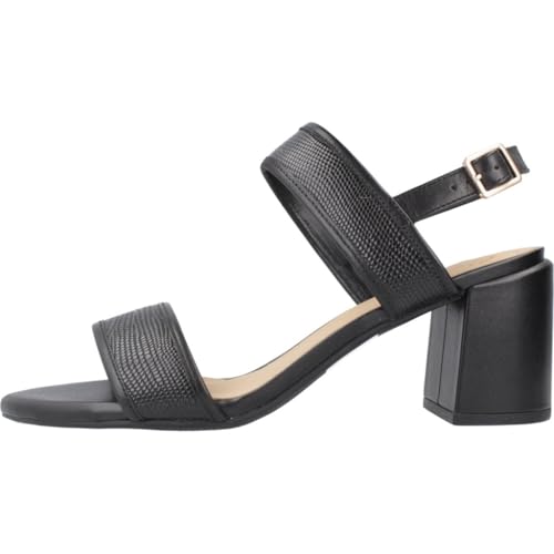 Clarks Femme Ezoria Sling Sandale, Black Interest, 39 EU