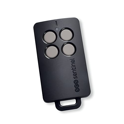 SCS Sentinel, AAM0121, Télécommande de Portail 4 Canaux avec Code Secret Tournant, Portée 50m, Fréquence d'Émission 433,05 MHz à 434,79 MHz, 1 Pile...