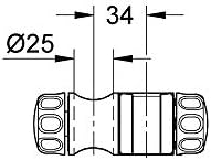 Grohe G07659000 Wall Bar Hand Shower Holder Starlight Chrome