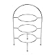 Olympia 3-Tier Afternoon Tea Stand für Teller bis zu 267mm / 10½ inch, Chrom, Standhöhe 490mm, Tellerring 195mm, High Tea Cake Scone Stand, Anti-Rutsch-Fuß Spunde, Top Frame Carry Handle, CL572