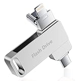 Vackiit「Apple MFi認証取得」iPhone用 usbメモリusb iphone対応 Lightning USB iPhone用 メモリー iPad用 フラッシュドライブ (銀, MFI 認証済み 512GB)