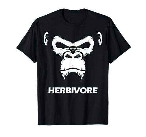 Herbívore - Gorila vegetariana vegana para mujeres, hombres y niños Camiseta