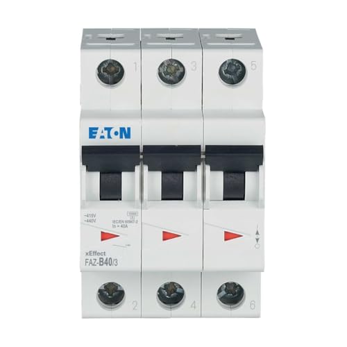 Eaton MCB Leitungsschutzschalter Typ B, 3-polig 40A 240 → 415V, Abschaltvermögen 10 kA xEffect