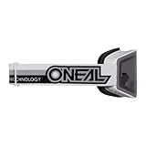 O'NEAL | Fahrrad- & Motocross-Brille | MX MTB DH FR Downhill Freeride | Verstellbares Band, optimaler Komfort, perfekte Belüftung | B-20 Goggle | Erwachsene | Schwarz Weiß Clear | One Size