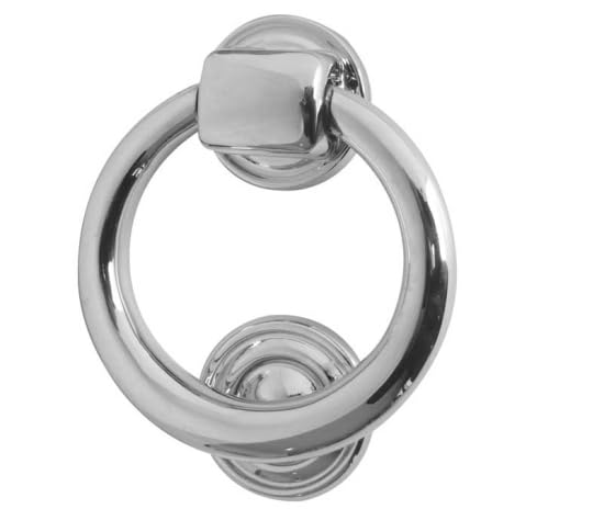 Ironmongery Solutions® Ring Door Knocker 100mm Diameter Traditional Entrance Door Furniture (Polished Chrome)