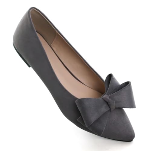 Image of Stunner Womens Flats Fashion Pointed Toe Bowknot Ballet Flats Cute Slip On Dress Flats Comfortable Party Wedding Flats2