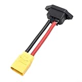 Cavo di ricarica da XT90 a CA con alloggiamento in ABS e filo di rame per connettore batteria bici elettrica adatto per scooter elettrico 36 V 48 V 72 V uso (70 mm)