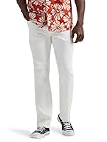 Lee Men's Extreme Motion Regular Straight Jean, White, 38W x 32L